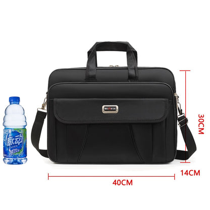 Men&#39;s Business Briefcase Weekend Travel Document Storage Bag Laptop Protection Handbag Material Organize Pouch Accessories Items