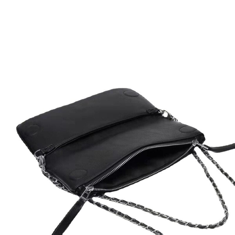 New Female Bags Fashion Crossbody Bag Pu Leather Personality Wings Decorated Chain Shoulder Bags Women Messenger Bag Handbags