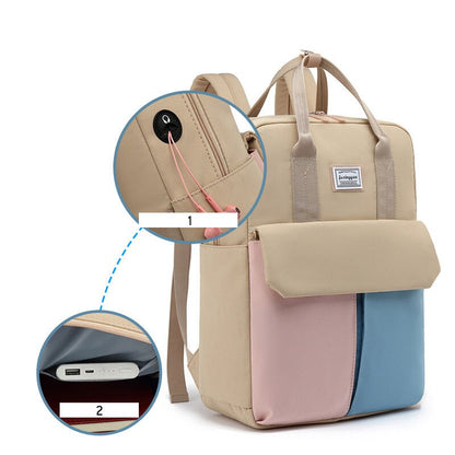 Oxford Teenage Girls School Bags Women Laptop Backpack Fashion Design Female Business Backpacks Multifunction Women Travel Bags