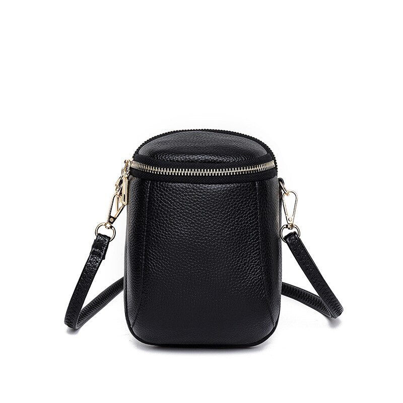 Fashion Small Crossbody Bags Women Mini PU Leather Shoulder Messenger Bag Ladies Phone Purse Zipper Bags Mini Clutch Bag