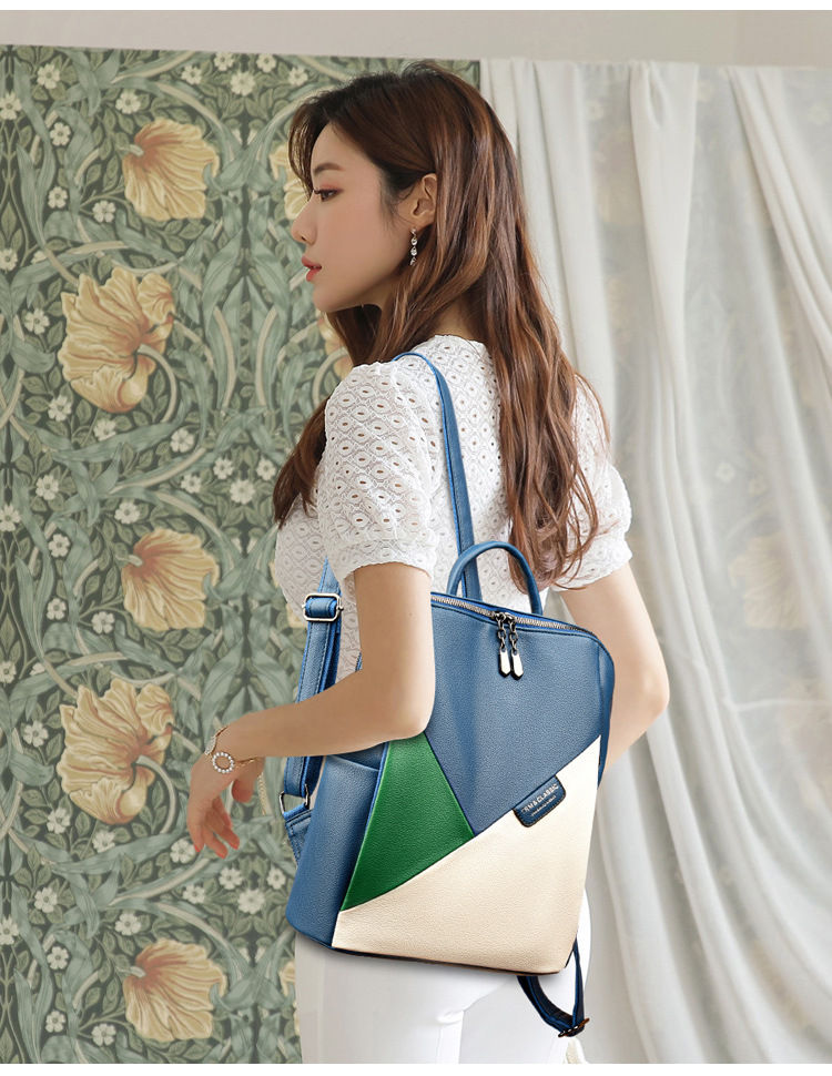 Women Genuine Leather Backpacks Ladies Travel Bag Fashion Design Business Laptop Backpack Female School Backpacks for University