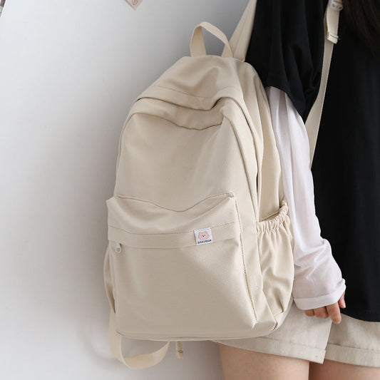 New Waterproof Nylon Women Backpack Female Travel Bag Backpacks Schoolbag for Teenage Girls Solid Color Bookbag Mochila Feminina