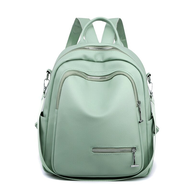 Fashion Backpack Luxury Soft leather Backpacks Water proof Women Shoulder Bags For Teenager Student School Bag New Trave Daypack