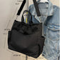 Unisex One Shoulder Crossbody Bags Double Canvas Bag Female Students Pack School Bags High Capacity Women Portable Handbag