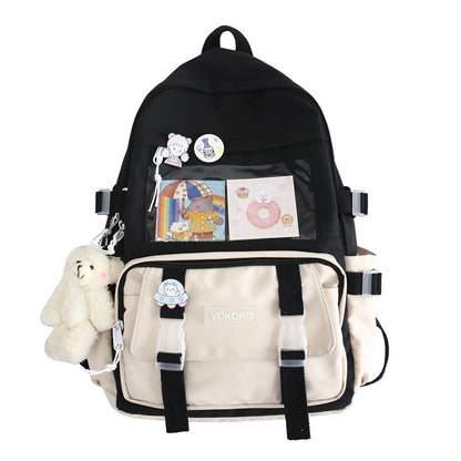 EnoPella Fashion Waterproof Women Backpack Teenager Girl Kawaii BookBag Laptop Rucksack Cute Student School Bag Mochila Female