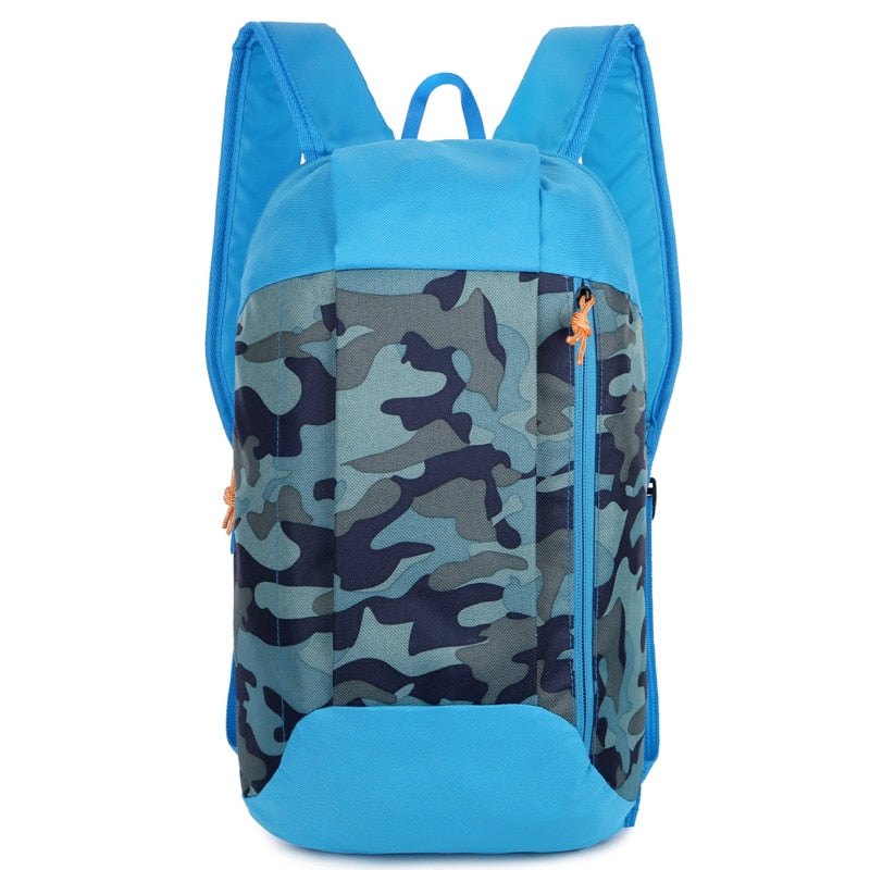 10LOutdoor Sports Lightweight Camouflage Waterproof Travel Mountaineering Bag Zipper Adjustable Belt Camping Men Ladies Children