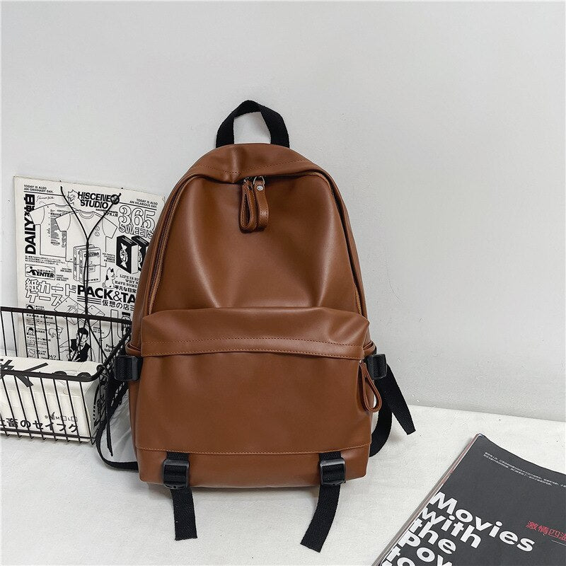 Large Backpack Women Leather Rucksack Women&#39;s Knapsack Travel Backpacks Shoulder School Bags for Teenage Girls Mochila Back Pack