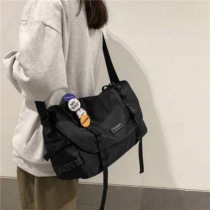 Harajuku Techwear Canvas Bag Gothic Crossbody Bags For Women Handbag Purses And Handbags Bolsas Feminina Shoulder Bag Female