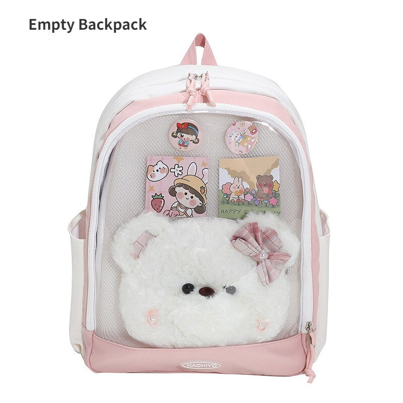 Kawaii Ita Backpack Japanese Women Backpack Double Sided Design Cute High Quality Student School Bag