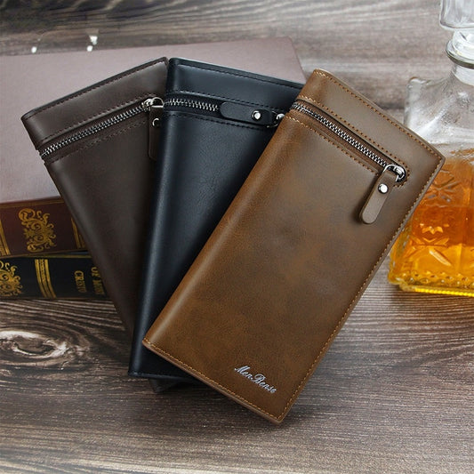 Clutch Male Men&#39;s Wallet Luxury Brand Id Holder Purse for Men Cover on the Passport Bag for Phone Coin Purses Cardholder Card