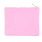 New Solid Color Flat Nylon Cosmetic Bag Women Can Customize Letter Stickers Travel Daily Necessities Small Storage Bag