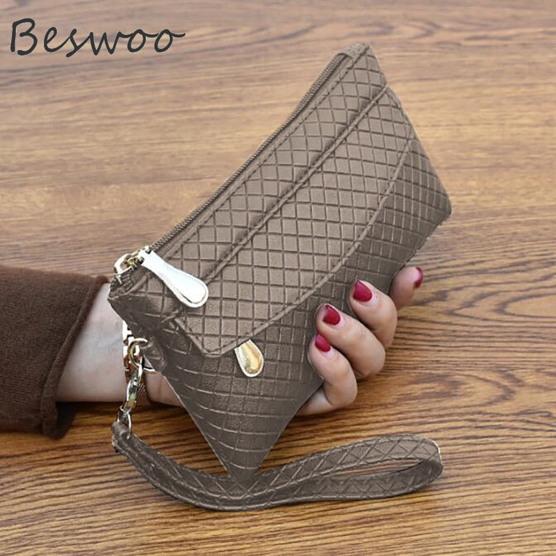 Coin Wallet Women New Fashion PU Leather Card Holders Clutch Women&#39;s Purse Phone Wallet Female Case Phone Pocket Women&#39;s Wallet