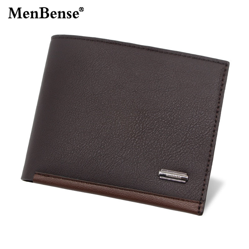 Men Wallets with Coin Pocket Vintage Male Purse Function Brown Genuine Men Wallet with Card Holders id and card holder wallet