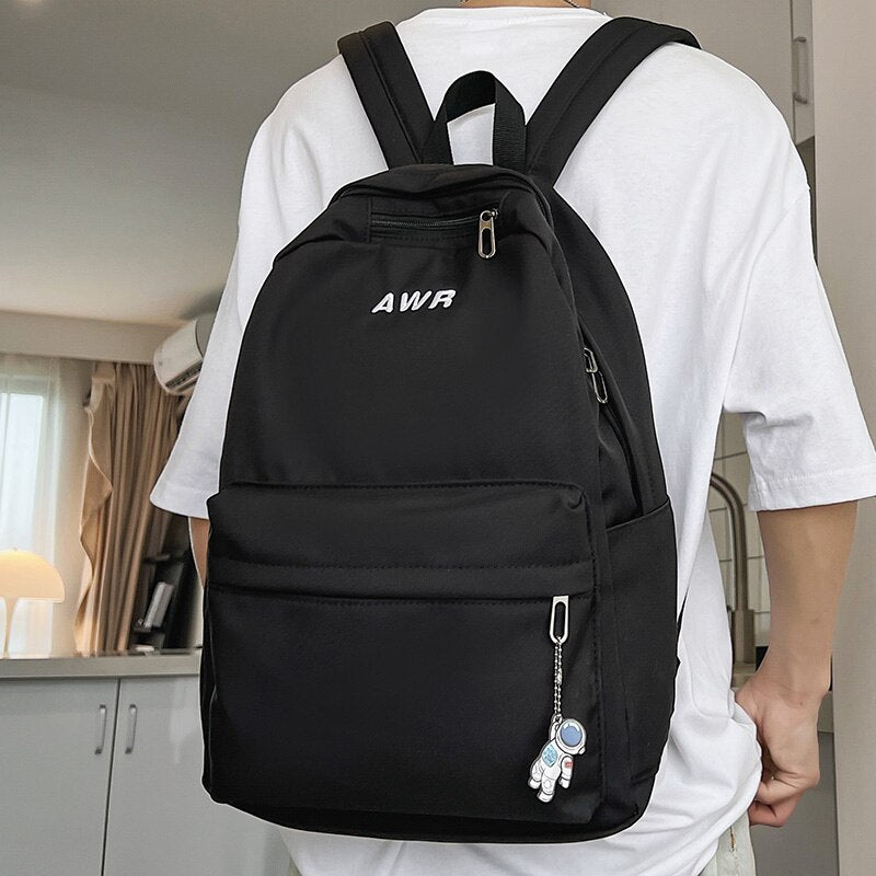 Fashion Boy Girl Nylon School Bag New Lady Men Laptop Travel Student Backpack Trendy Male Women College Backpack Female Book Bag