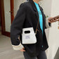 Women Retro Bucket Handbag Soft Pu Mobile Phone Small Totes Letter Summer Crossbody Storage Bag Designer Unique Shoulder Bags