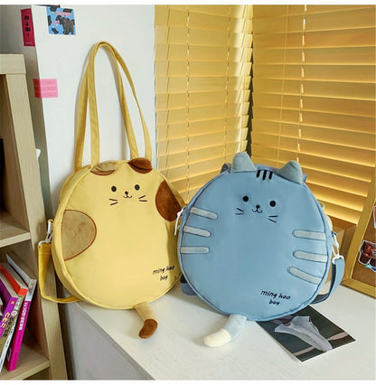 New Female Kawaii Totoro Cat Shoulder Bags Japanese Style Women Girls Cute Casual Students School Book Crossbody Bag Bolso Mujer