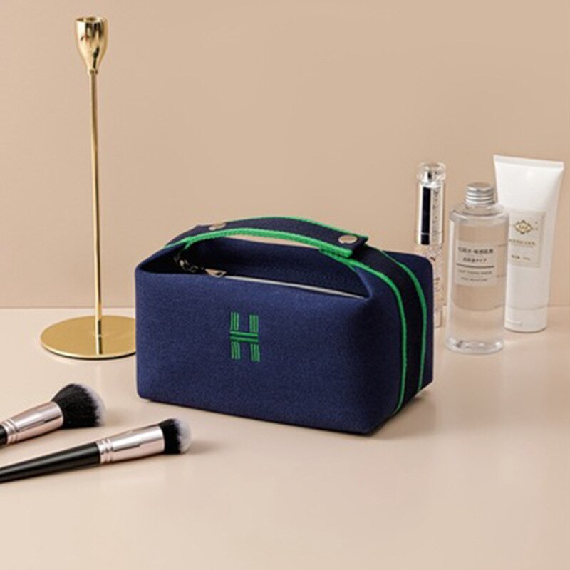 Cosmetic Bag Portable Waterproof Canvas Small Organizer Storage Bags Makeup Handbags Women&#39;s Summer New Outdoor Travel Female