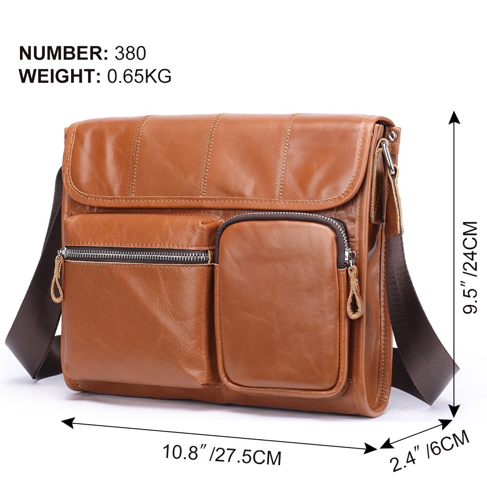 WESTAL Genuine Leather Men&#39;s Bag Business Men Executive Briefcase Male Messenger Crossbody Bag For 14 Inch Laptop A4  Document