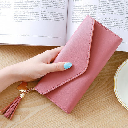 Luxury Designer Women Wallets Trendy Heart-shaped Long Clutch Bag Pendant Wallet Multifunctional Lychee Pattern Coin Purse