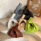 Ladies Bags Designer Japanese Portable Knot Wrist Bag Women Top Handle Bag Simple Purses Handbags Shopping Bag Phone Key Pouch