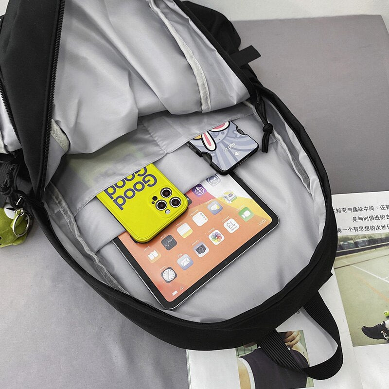 High Quality Women&#39;s Backpack Large Capacity Water Repellent Nylon Unisex Travel Backpack Casual College Style Student Schoolbag