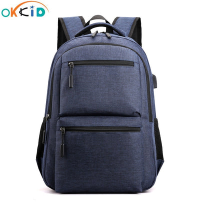 OKKID high school backpack for teenage boys book bag college student backpack men school bag male travel backpack laptop bag