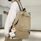 Unisex Solid Color Nylon Backpacks Fashion Women Backpack Men Big Schoolbag Cool Bookbag Teen Student Portable Laptop Bagpack