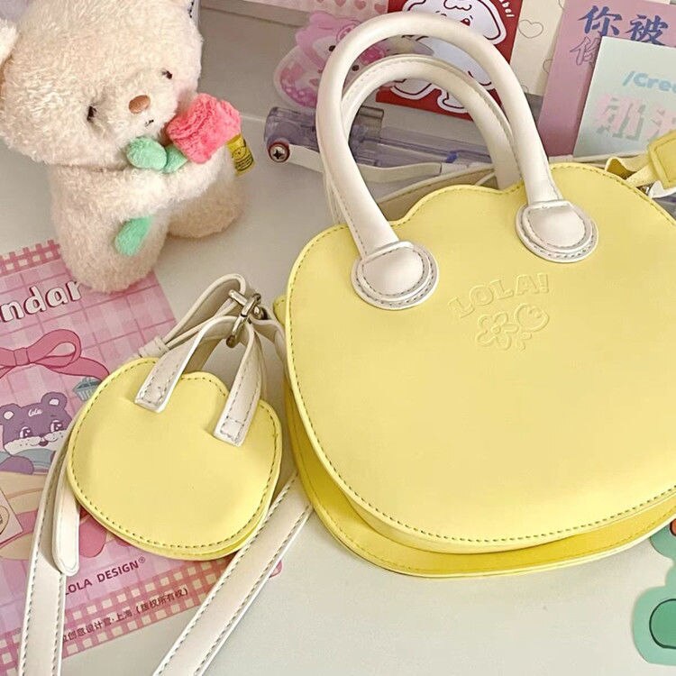 Summer Crossbody Bag for Women Korea Cute Sweet Handbags Student Party Fashion Cream Coin Purse Bolso Mujer