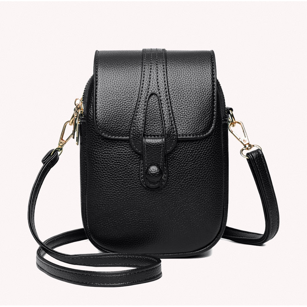 PU Handbags Women Small Crossbody Bag Ladies Shoulder Messenger Phone Pouch for Women Fashionable Decoration