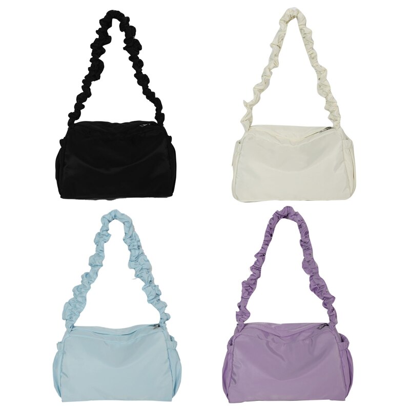 Fashion Totes Women Pleated Bags Female Handbag Girl All-match Candy Colors HandBag Rectangle Shape Bags