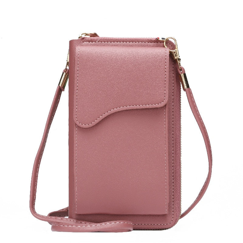 Women&#39;s Small Crossbody Shoulder Bags PU Leather Female Cell Phone Pocket Bag Ladies Purse Card Clutches Wallet Messenger Bags