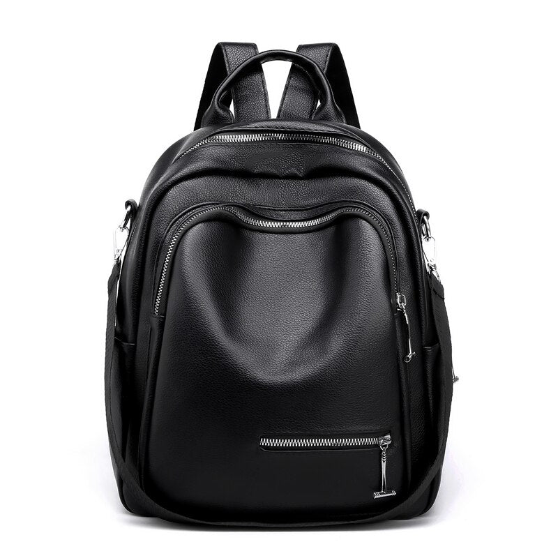 Fashion Backpack Luxury Soft leather Backpacks Water proof Women Shoulder Bags For Teenager Student School Bag New Trave Daypack