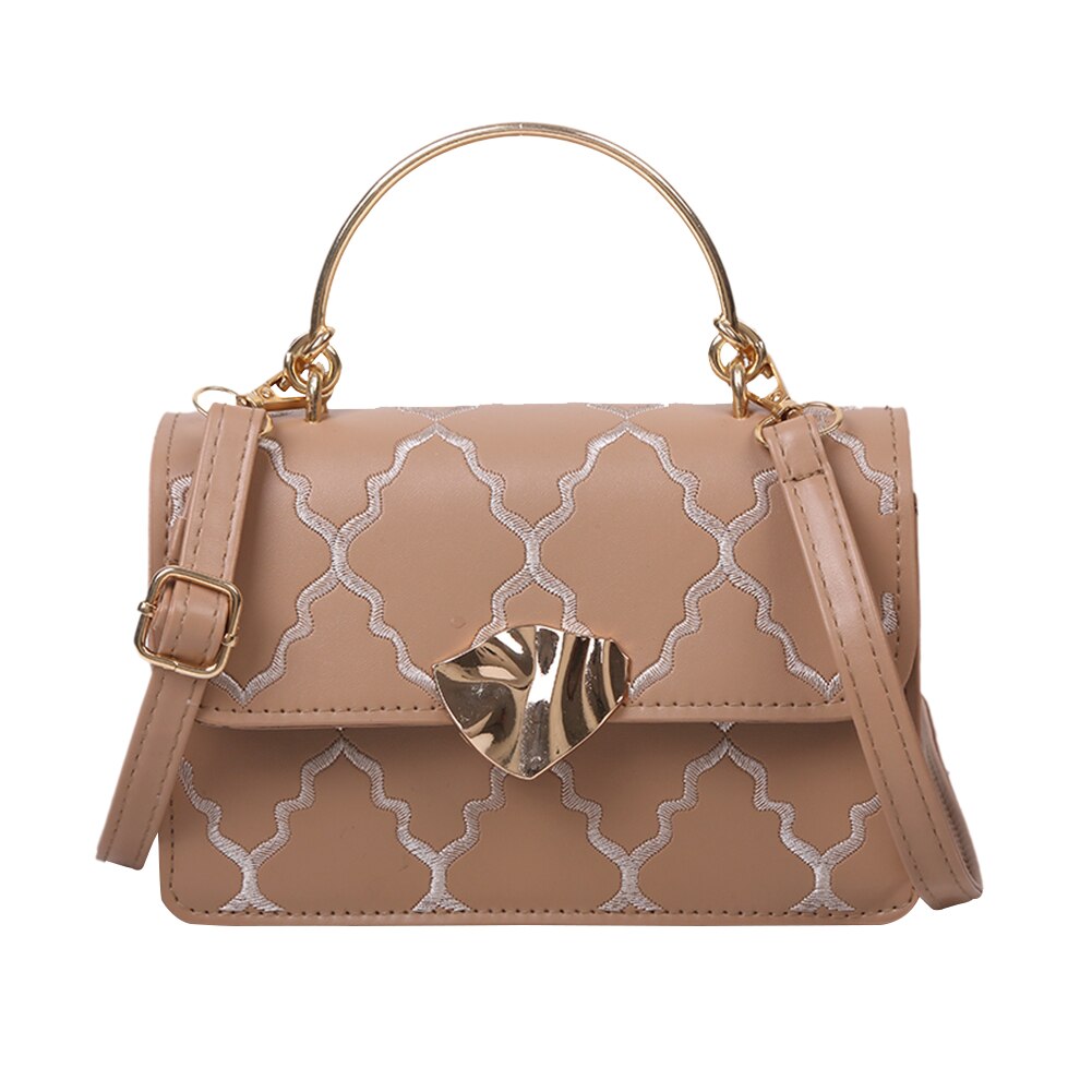 Solid Color Shoulder Messenger Bag Women Handbags Totes Bags Fashion Simple PU Leather Crossbody Bags Clutch Bag