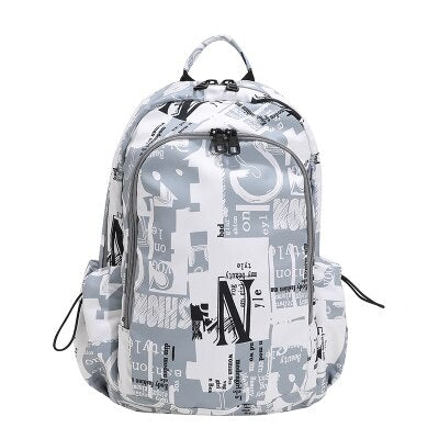 Original Graffiti Big Capacity Women Men&#39;s Backpacks High Middle School Boys College Book Bags 15.6&quot; Computer Travel Out Door