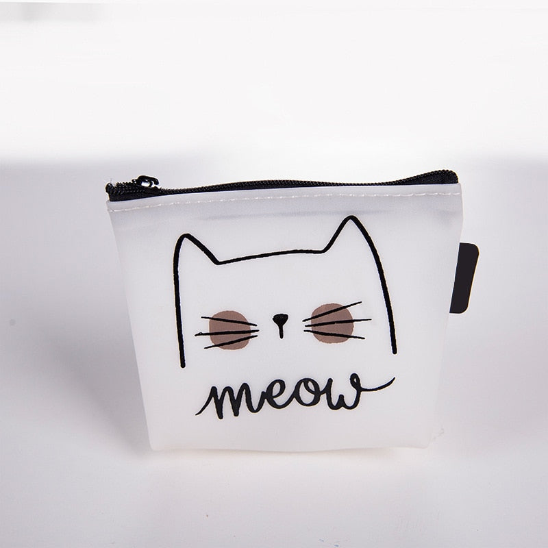 1PCS Hot Selling Cat Silicone Storage Animal Cartoon Wallet Coin Purse Manga Wallet Cute Purse Coin Holder New Design Wallets 01