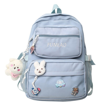 Girl Kawaii School Bag Student New Trendy Nylon Cute Female College Bags Cool Ladies Laptop Backpack Women Book Backpack Fashion