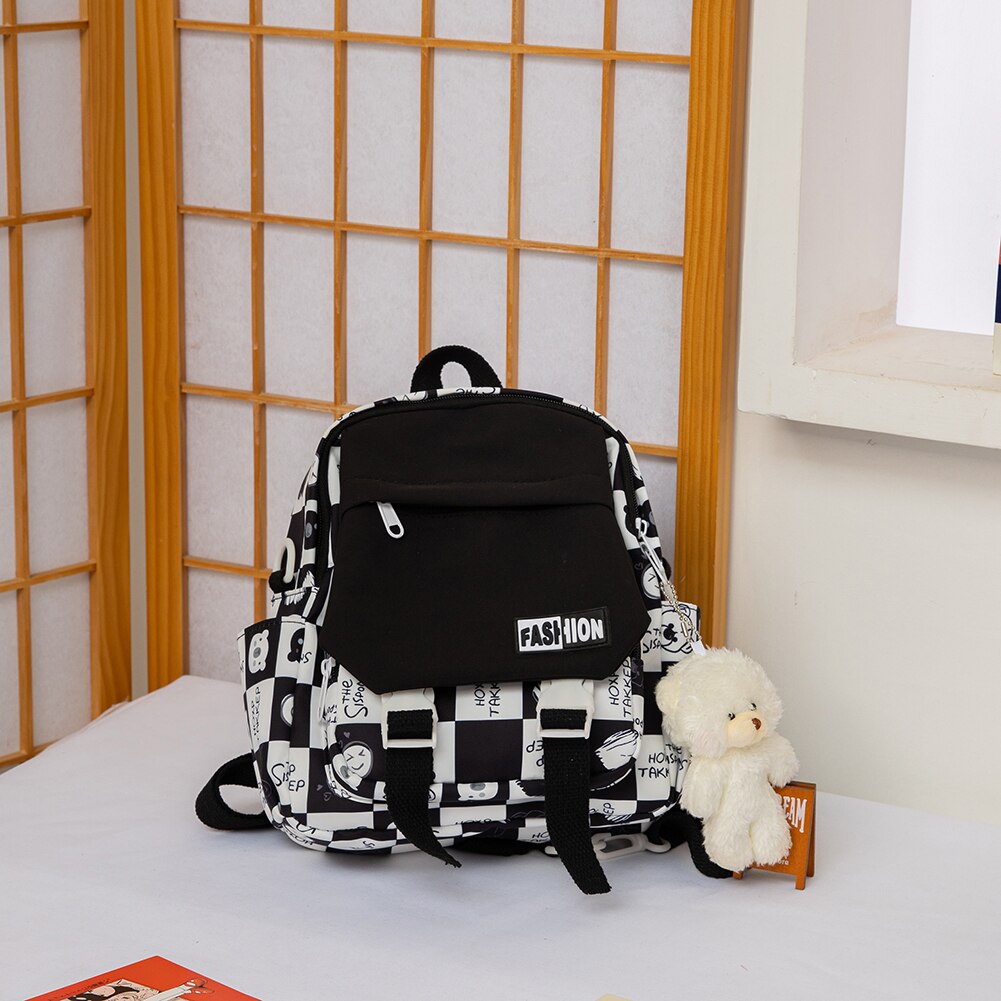 Fashion School Bags for Girls Teenage Student Multifunctional Kawaii Small Travel Shoulder Backpacks Ruckpack Mochila