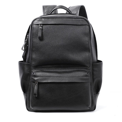 100% Genuine Leather Backpack Men Fashion Large Capacity Shoolbag For Teenager Cowhide Leather Laptop Backpack Men Notebook Bag