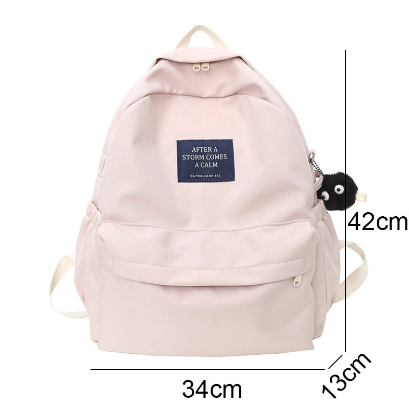 Lady Waterproof Laptop Red College Backpack Fashion Girl School Bag Kawaii Trendy Book Travel Women Student Backpack Female Bags
