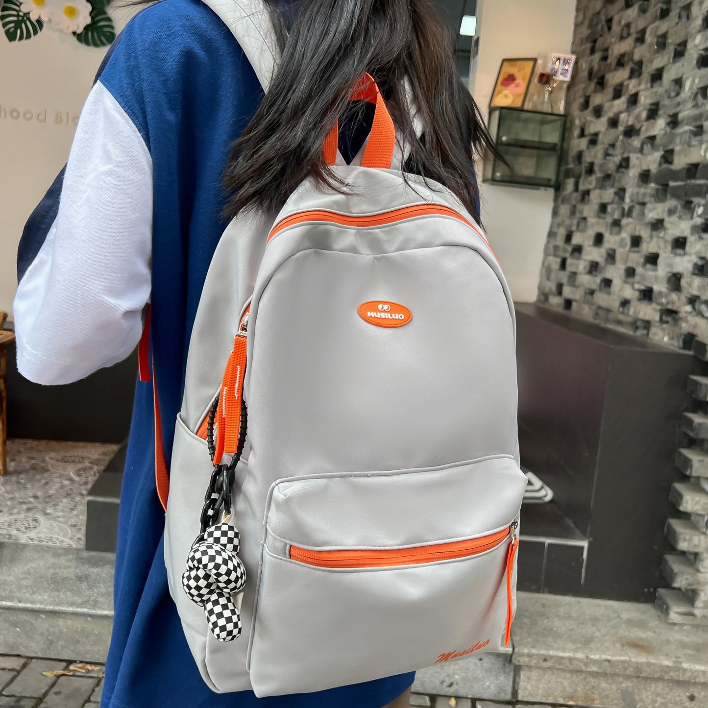 Lady Trendy Waterproof Bag Girl Travel Cute Book Backpack Female Laptop Leisure College Backpack Fashion Women Nylon School Bags