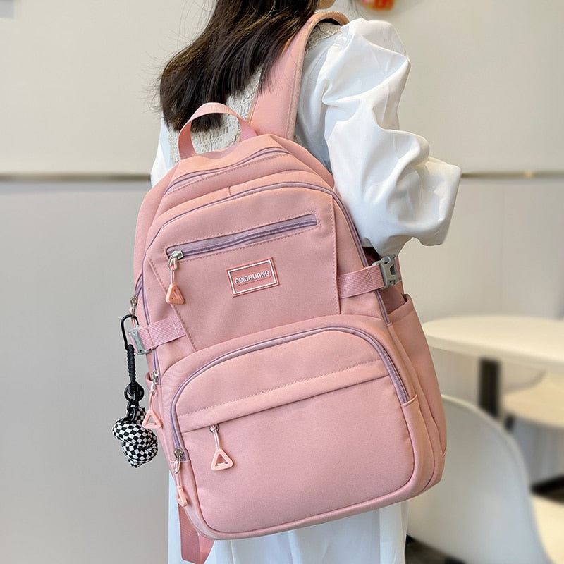 Fashion Ladies Student Backpack Cool Women Laptop Book Bag Trendy Cute Female College Backpack New Girl Travel Kawaii School Bag