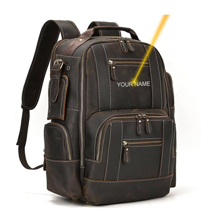 Newsbirds men&#39;s leather backpack retro luxury fashion style bagpack travel bag backpack shoold bag for man leather daypack men
