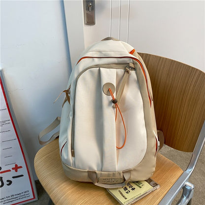 DCIMOR Cute Women Backpacks Men Multi-Pocket Cool Nylon School Backpack for Student Kawaii Laptop Bag Female Girls Book Mochilas