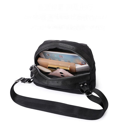 Fashion Women's Shoulder Bags Solid Color Versatile Travel Portable Nylon Waterproof Fanny Pack Adjustable Strap Crossbody Bag