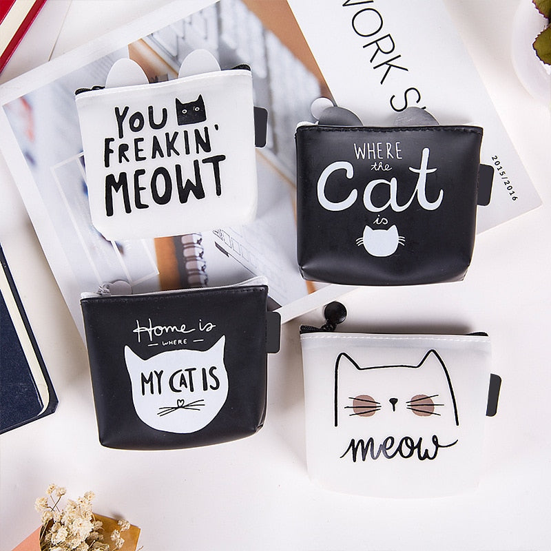 1PCS Hot Selling Cat Silicone Storage Animal Cartoon Wallet Coin Purse Manga Wallet Cute Purse Coin Holder New Design Wallets 01