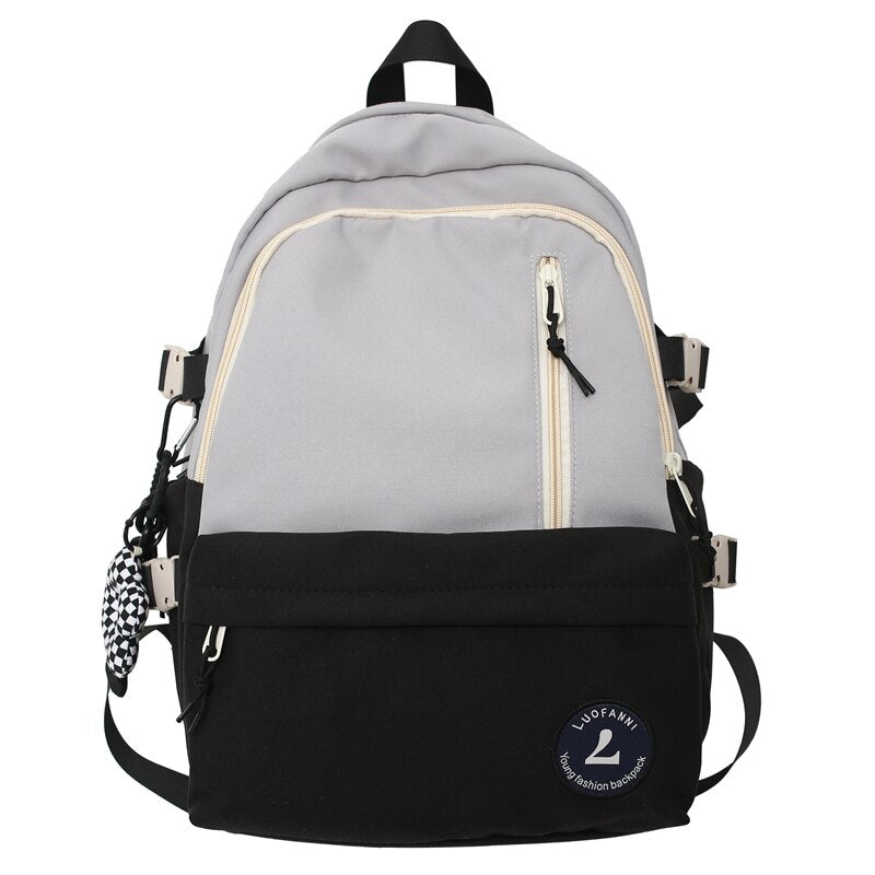 Lady Cute Laptop College Backpack Cool Women Travel Nylon Student Backpack Female Kawaii Trendy Book Bag Fashion Girl School Bag