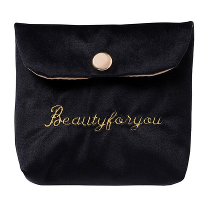 Velvet Portable Cosmetic Bag Travel Mini Coin Money ID Card Lipstick Storage Case Women Sanitary Napkin Pad Packaging Pouch Bags