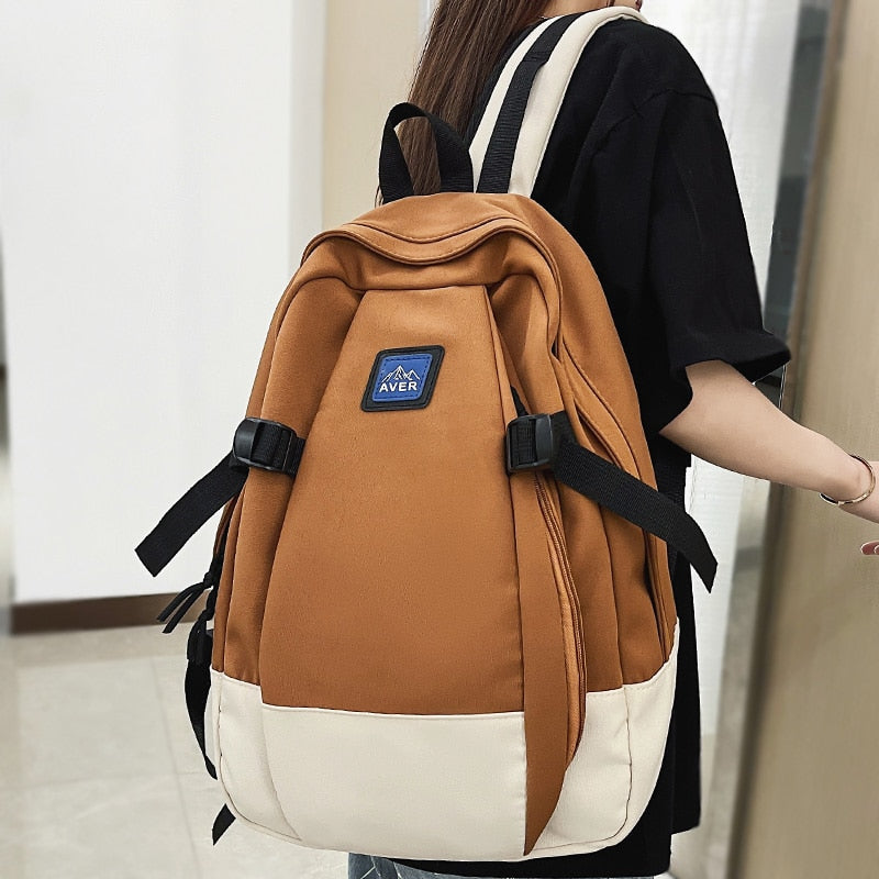New Men Women High Capacity School Backpack Trendy Travel Lady Bag Girl Boy Laptop College Backpack Fashion Female Male Book Bag