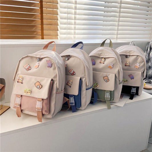 Schoolbag Female Korean Version High School Student Backpack Ins Fengsen Department Japanese Junior High School Student Backpack