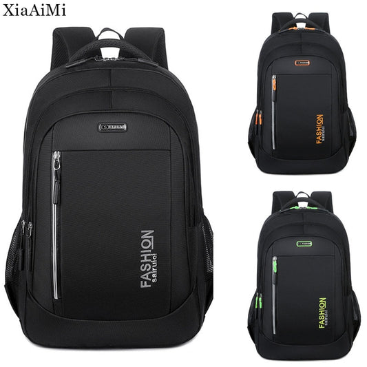 Men&#39;s Backpack Large Capacity Black Travel Backpack Men&#39;s Business Casual Laptop Bag Fashion Waterproof Oxford Large Bag